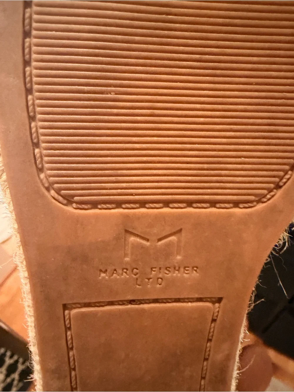 Marc fisher platform Espadrille Wedge Sandals in Beige